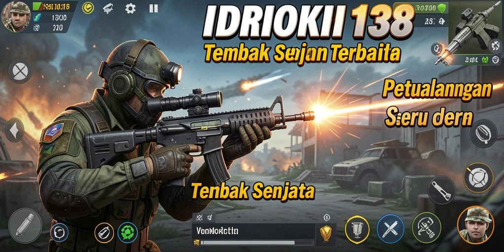 Tampilan antarmuka game Tembak Senjata IDRHOKI138 yang menarik.