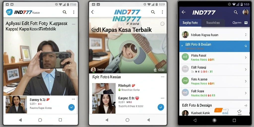 Tampilan utama aplikasi IND777 dengan efek kertas kaca yang menarik.