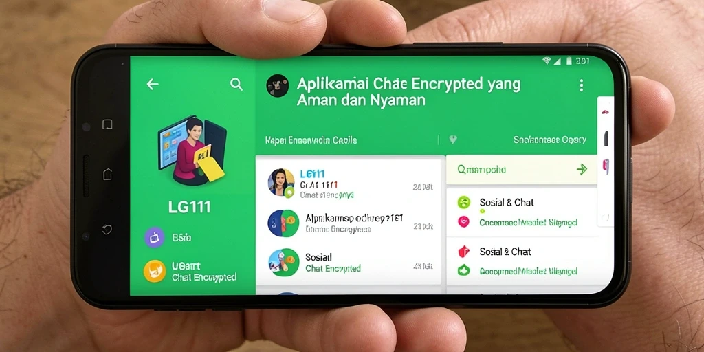 Tampilan antarmuka LG111 yang sederhana dan intuitif.
