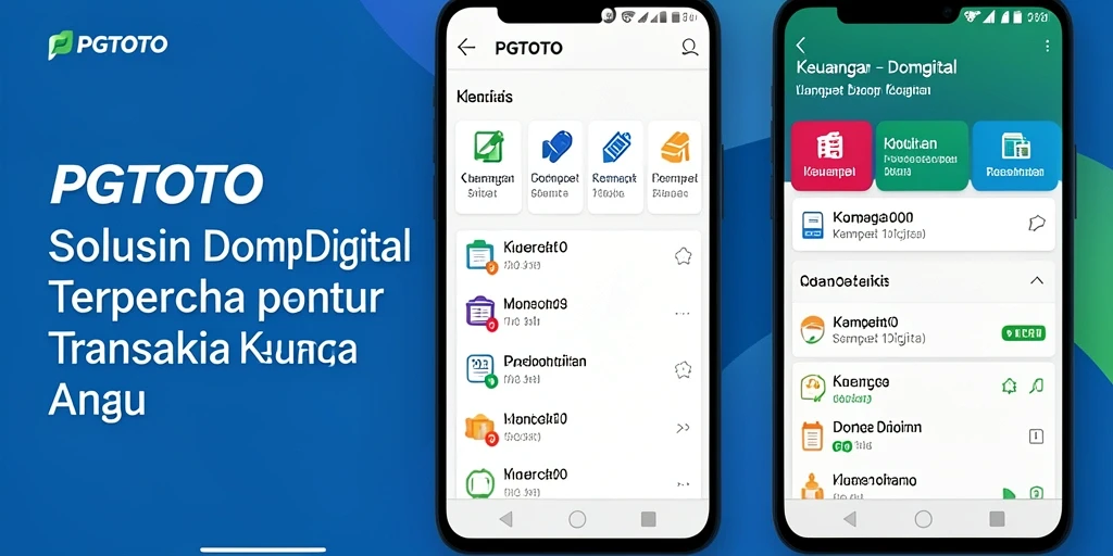 Tampilan antarmuka utama PGTOTO yang mudah digunakan untuk Dompet Digital.