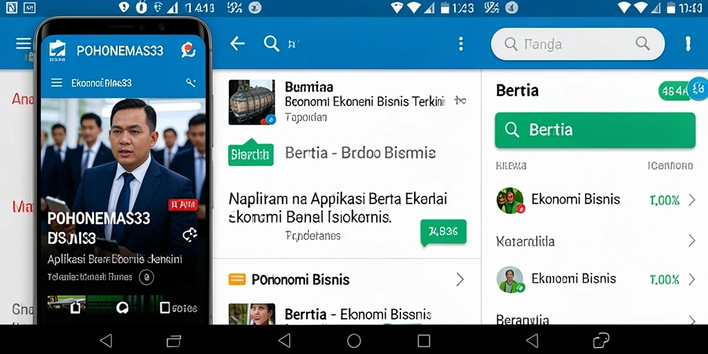Tampilan antarmuka POHONEMAS33 dengan berita ekonomi terkini dan analisis mendalam.